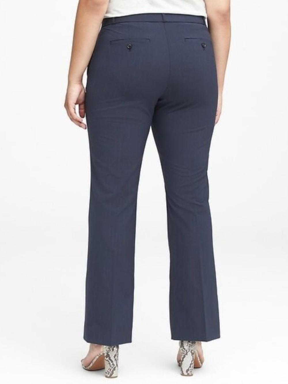 NWT Banana Republic Logan Trouser-Fit Washable Wool-Blend Pant Size 12 Short - Picture 4 of 16
